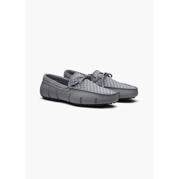 NEW SWIMS men's the woven driver loafer in grey